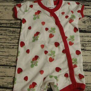 Gymboree So Berry Cute Strawberry Romper One-Piece Size 0-3 or 3-6 month Choice